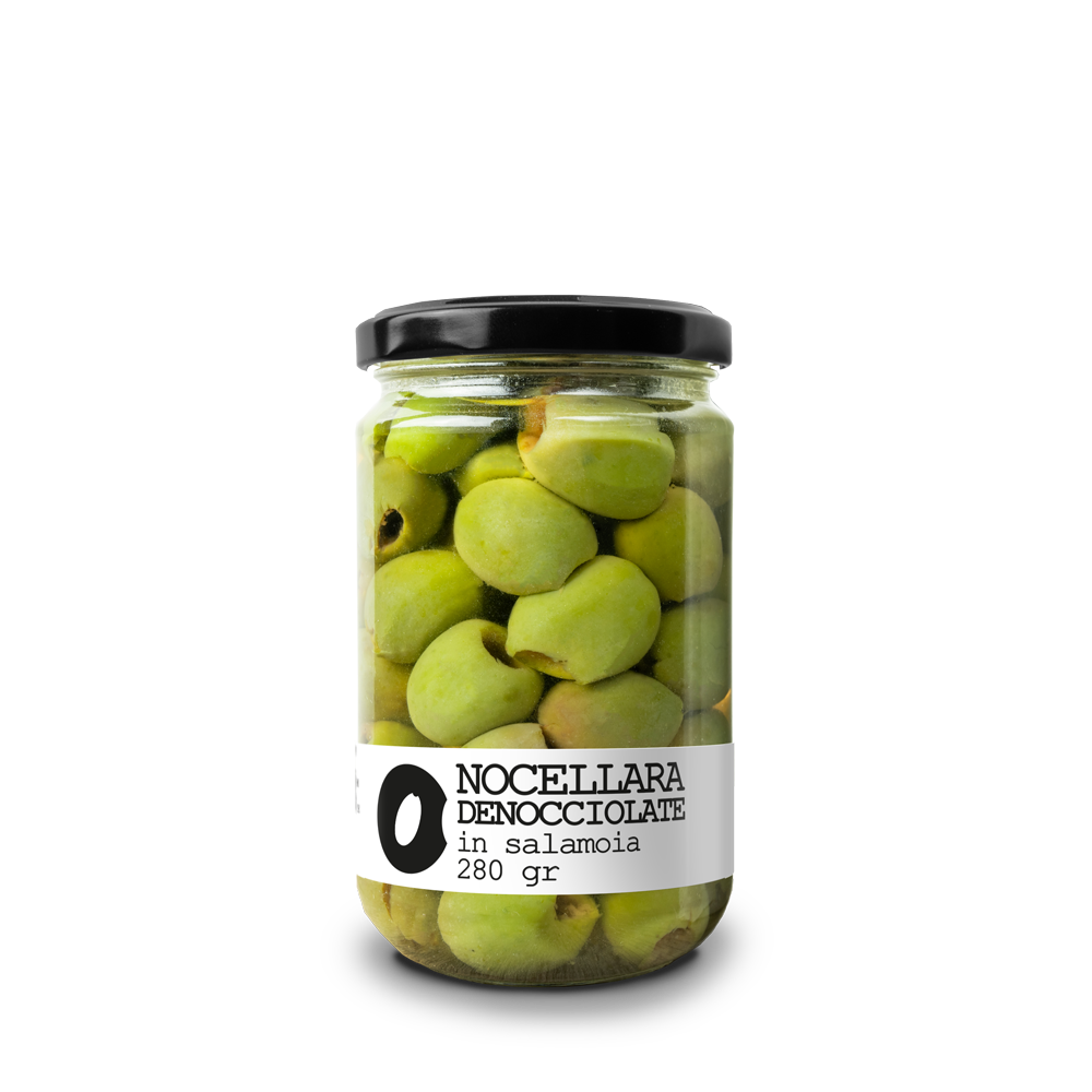 ODC-NOCD280 14 Olive verdi Nocellara denocciolate in salamoia - immagine 1