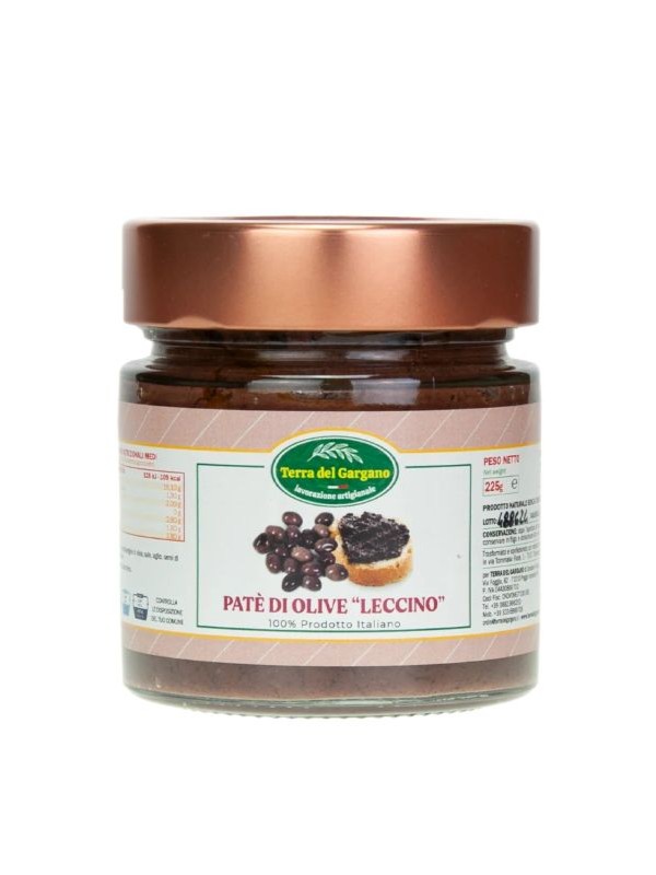 Terra-del-Gargano-21_Patè-olive-nere-leccino 600x800 36 Patè di olive nere Leccino - immagine 1