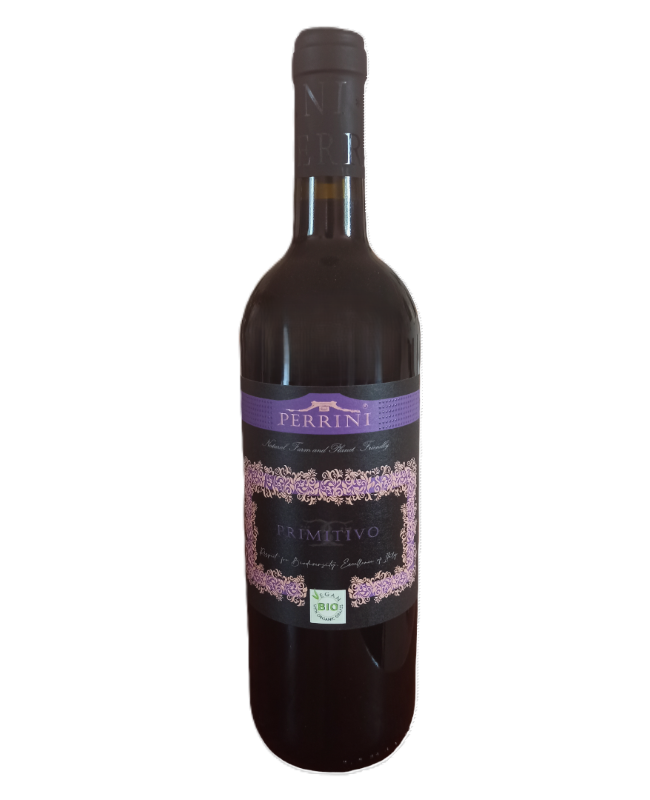 BIO Black Primitivo rosso Puglia IGT prodotto dall'Azienda Vinicola Perrini