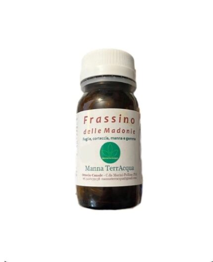 "Capsule di frassino in boccettine", eccellenza delle Madonie, prodotti dall'Azienda Agricola MannaTerrAcqua