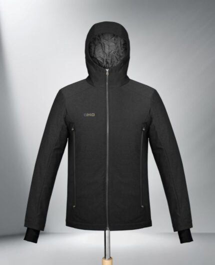 GH2O eco-friendly-jacket men - black Eccellenza eco-sostenibile prodotta con marchio +mino Ecolab da Selogica Srl
