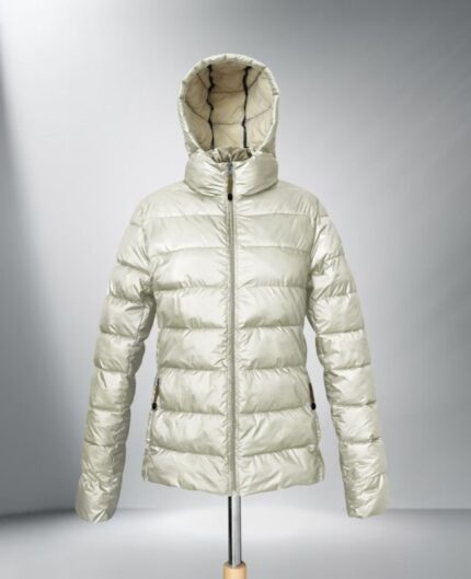 SENZAPIUMA 100 gr eco-friendly-jacket women - perla Eccellenza eco-sostenibile prodotta con marchio +mino Ecolab da Selogica Srl